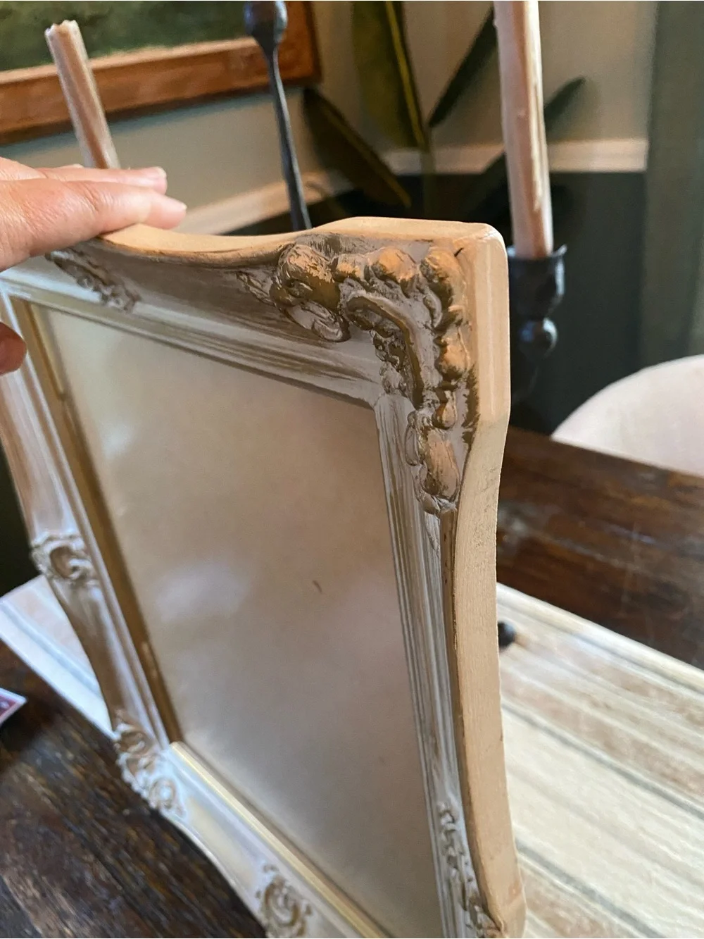 Vintage Hollywood Regency Picture Frame – Ornate Rococo Gold Gesso